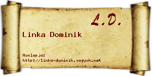 Linka Dominik névjegykártya
